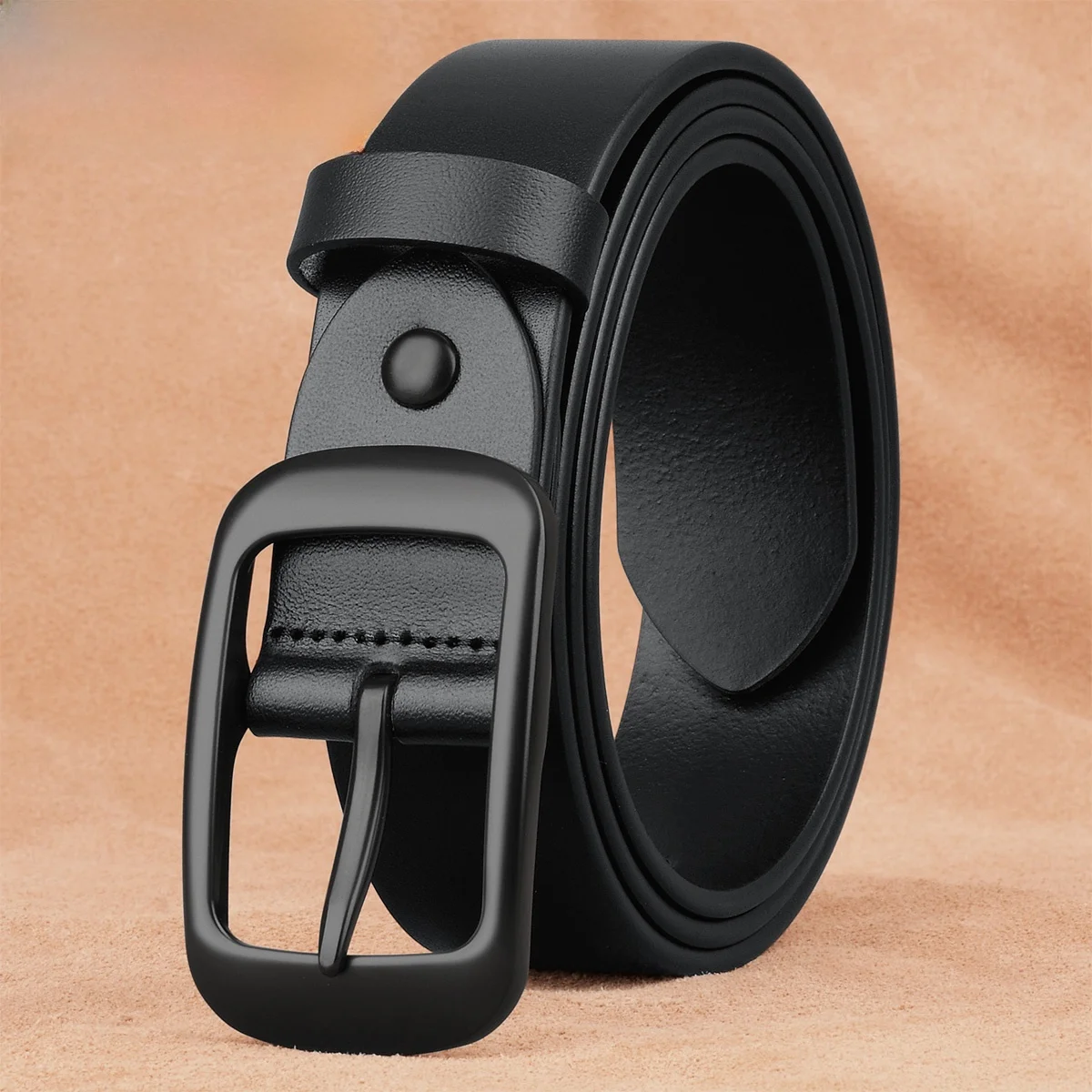 tucano-女性用ファッショナブルなカジュアルレザーベルト、ニードルバックル付き、ジーンズやルーズパンツに多用途、合金バックルベルト