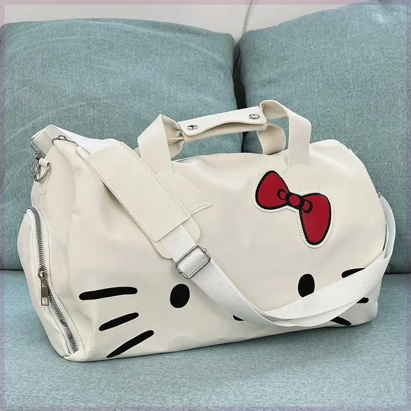 

Sanrio Hello Kitty Bags Cartoon Shoulder Large Capacity Short-Distance Travel Bag Portable Luggage Storage Bags for Women Girls