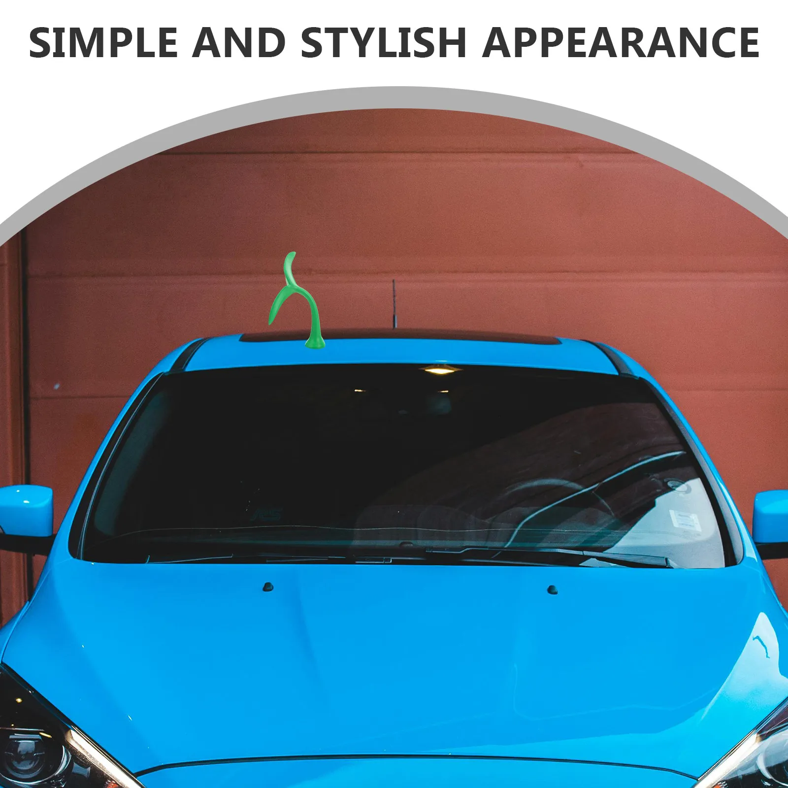 3Pcs Car Roof Decoration Bean Sprout Style Cute Realistic 3D Sticker Fun Playful Vibe Automotive Exterior Accessories