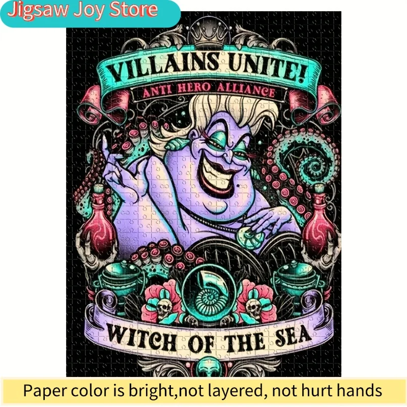 

Maline Fischer, KrAura, Usula & Jafar Puzzle Suitable for Adults & Families - Thick Cardboard Challenging for Villain Series