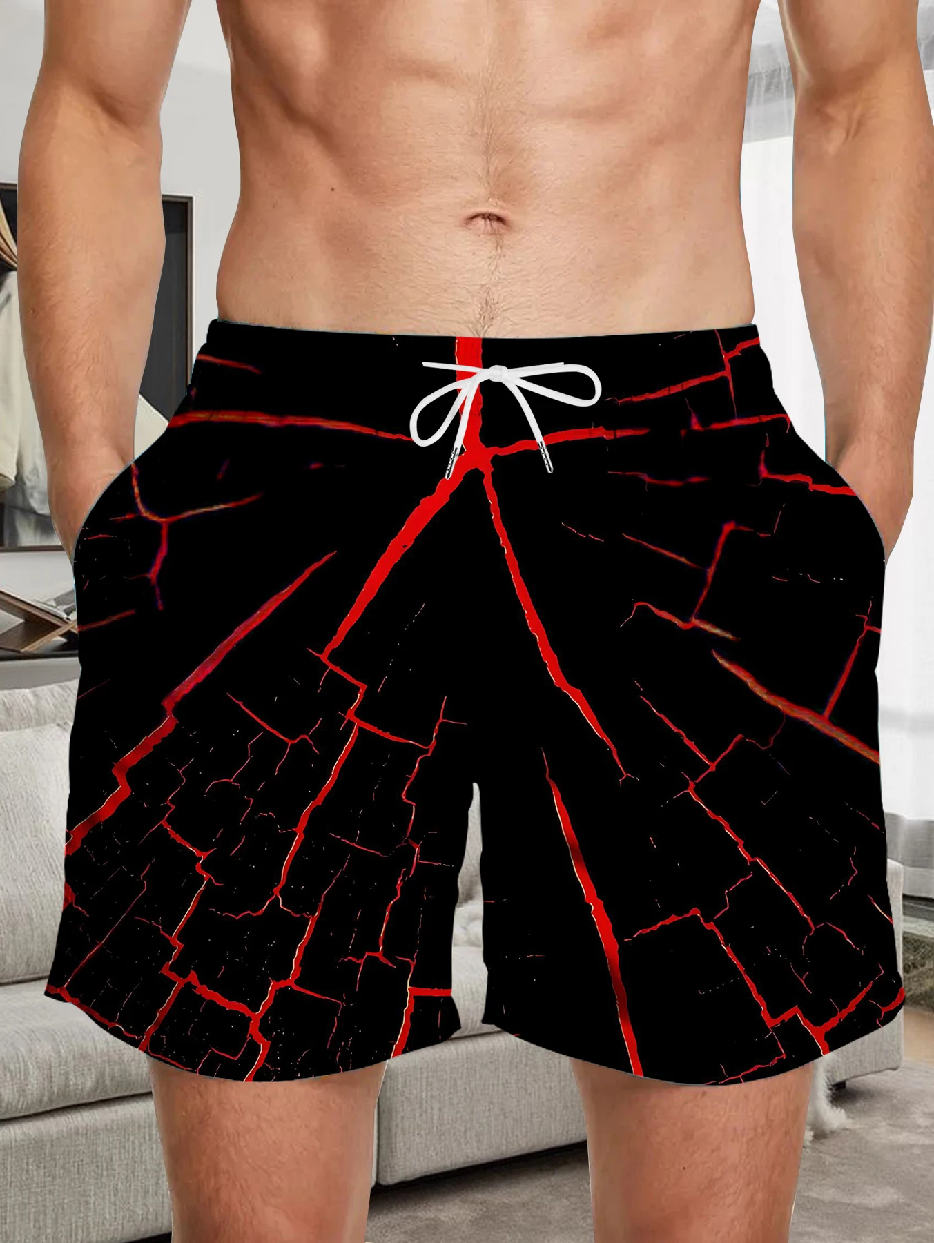 

Tropical Digital Printed Beach Pants Men Full Print Quick Dry Summer Short Pants