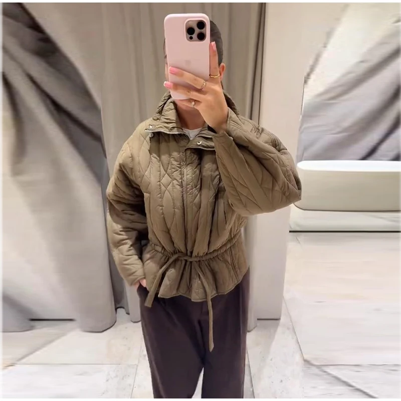 Upgraded Thick Wrap Front Tie Padded Jacket Kimono Style Collar Long Sleeve Loose Warm Daily Women Coat 2026 Winter Cotton Coats 42 Se982393363a146eabf8610fd8761075di