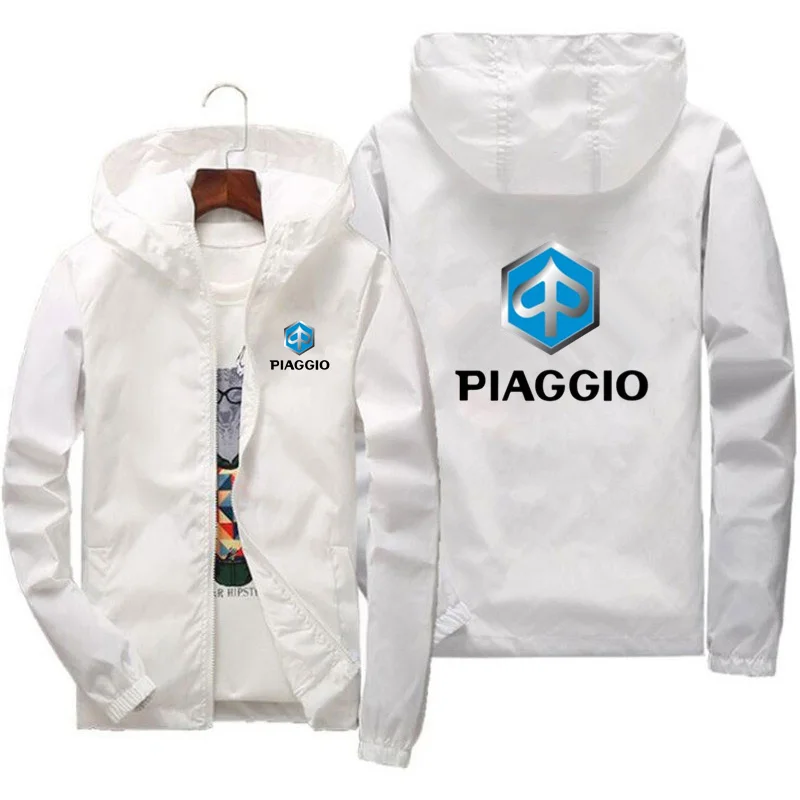 Chaqueta PIAGGIO informal para hombre, abrigo sólido con cuello de béisbol, cortavientos con cremallera, traje de ciclismo, abrigo versátil, primavera y otoño, nuevo