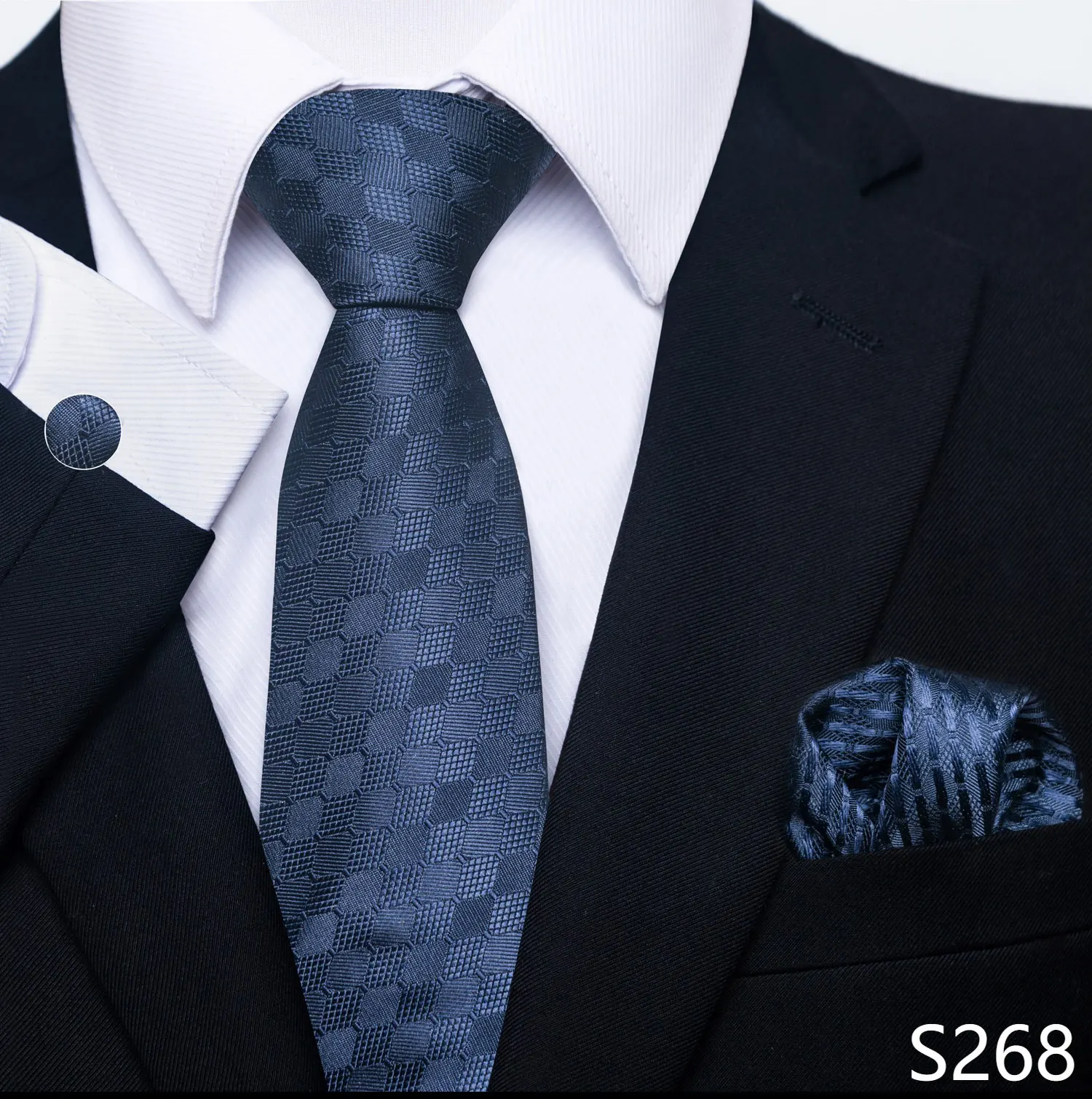 Neue Stil Mode Marke Krawatte Für Männer Grün Floral Krawatte Einstecktücher Manschettenknöpfe Set Krawatte Anzug Zubehör Fit Formale Party – Detail 21