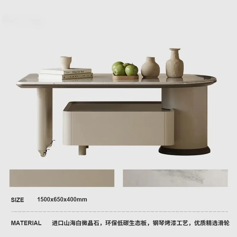 

Xl Minimalist Rotating Coffee Table Living Room Personalized Creative Fashion Marble Coffee Table New