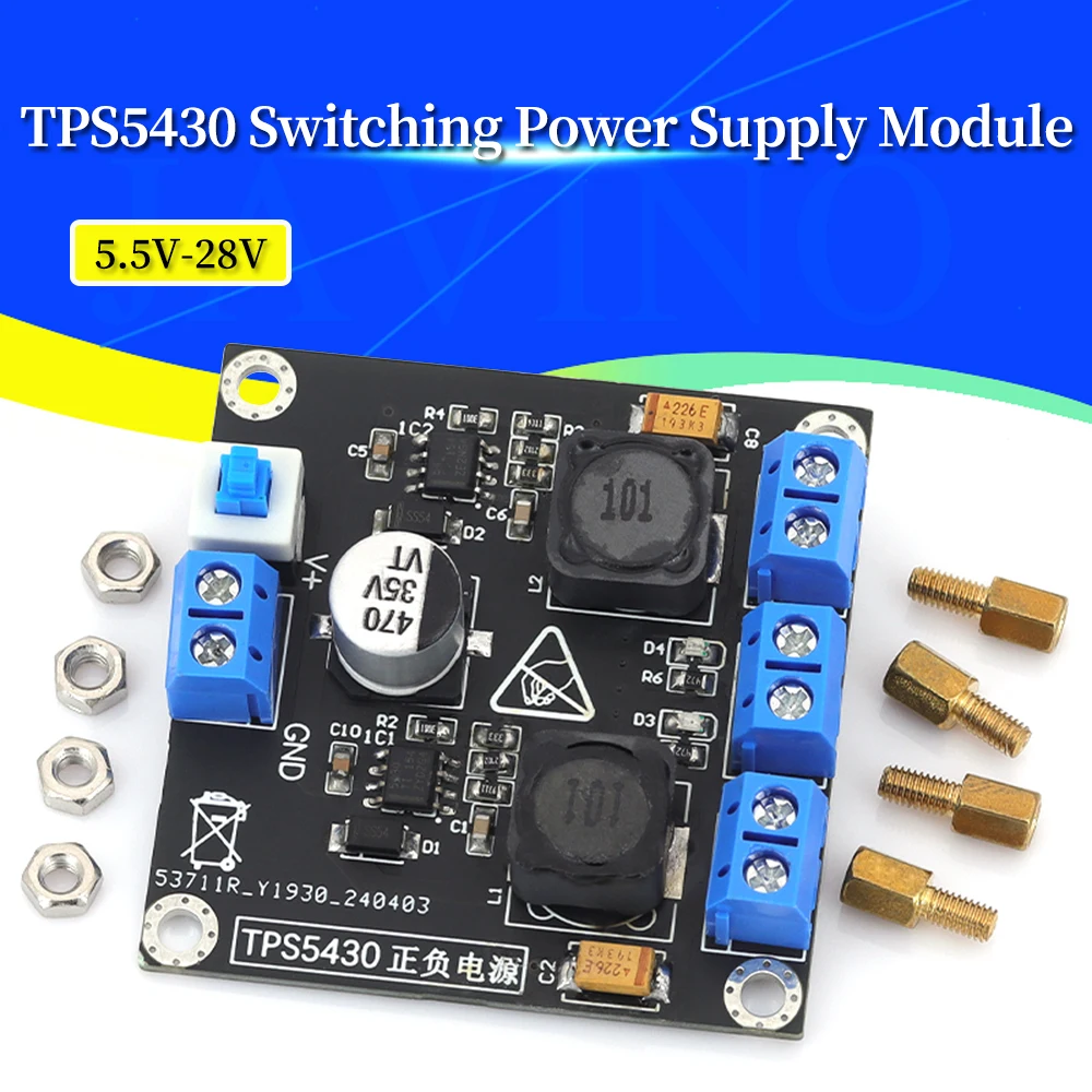 TPS5430 Switching Regulator Module Single to Dual Power Supply Positive Negative Output 5V 12V 15V