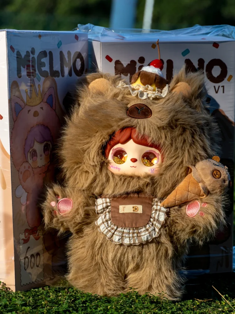 

Новая оригинальная Ip Mielno Blind Box, милая новая серия животных, модная игрушка Капибала Лось, 600% большая волосатая кукла, загадочная коробка, рождественский подарок