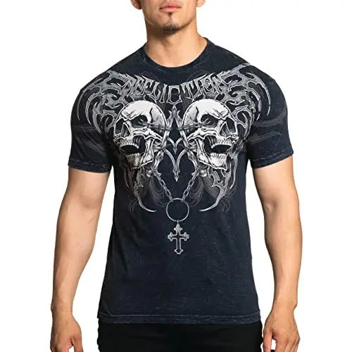 Affliction 3D T Shirts Men Affliction Clothing Core Classic Mens T-Shirts Casual ONeck Pullover Outdoor Tops Sportshirt Clothing