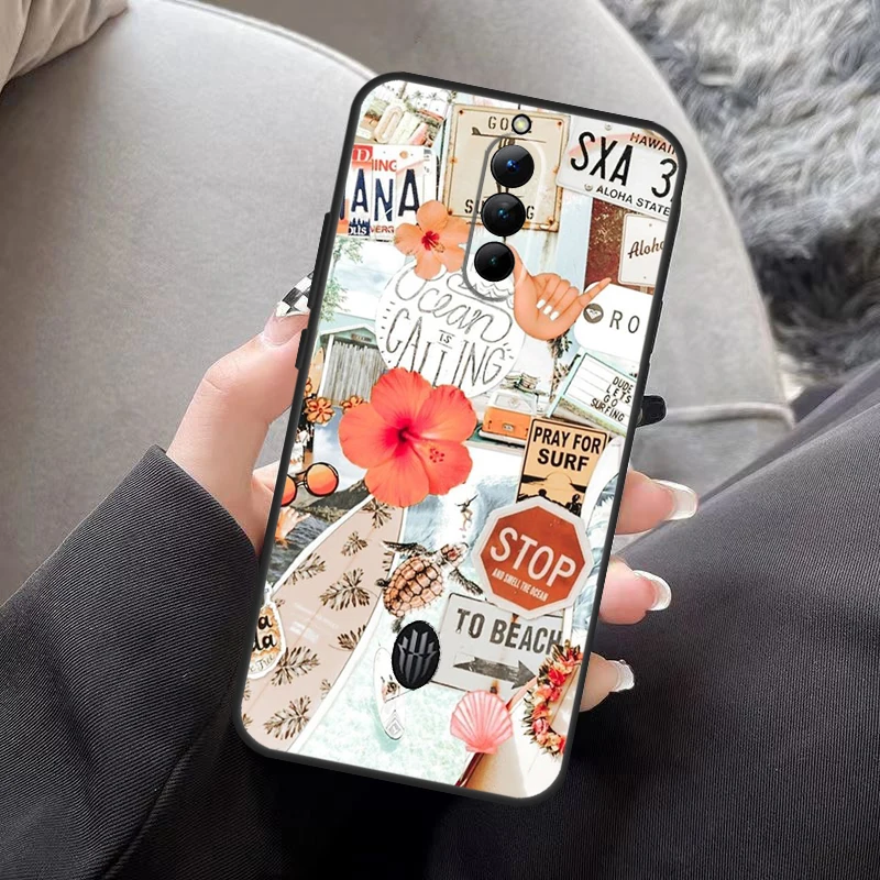 비치 바이브 케이스, Nubia Red Magic 8 Pro Plus 커버, ZTE Redmagic 7 7S 6S 6 Pro 5s 5G 6R funda용