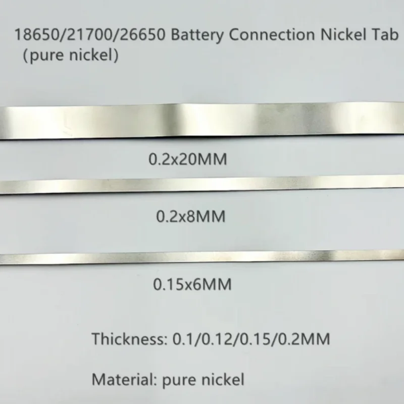 Saldatura a bassa resistenza interna striscia di nichel puro pacco batteria al litio connessione batteria al litio di potenza in lamiera di nichel