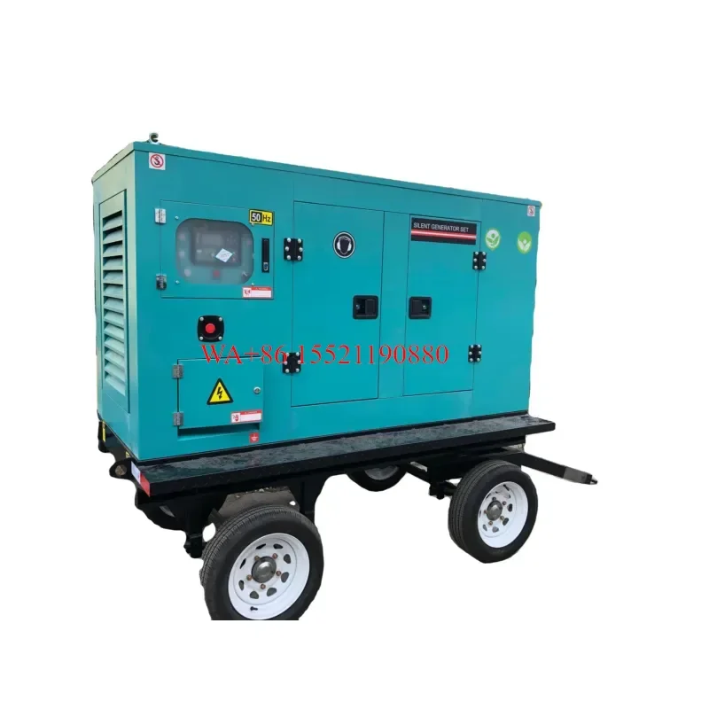 WMWMNU for Shanghai SDEC 4Z3.0-G21 20KW 25KVA Diesel Generator Set Super Silent Trailer Type Water Cooled 50/60Hz High