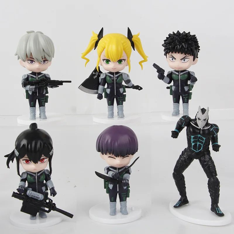 

6pcs/set Kaiju No.8 Anime Hibino Kafka Figure Monster Model Toy Cartoon Peripheral Collection Action Figure Desktop Decorations