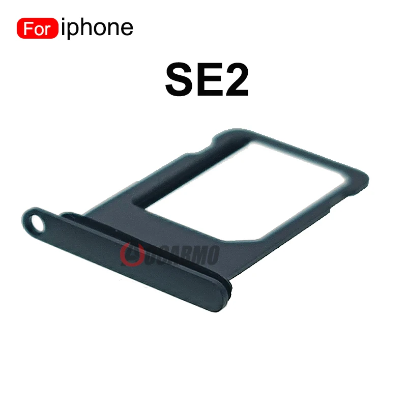 Aocarmo Sim Card For iPhone SE 2nd Generation SE2 SE3 SIM Tray Slot Holder Adapter Socket Replacement Parts Black White Red