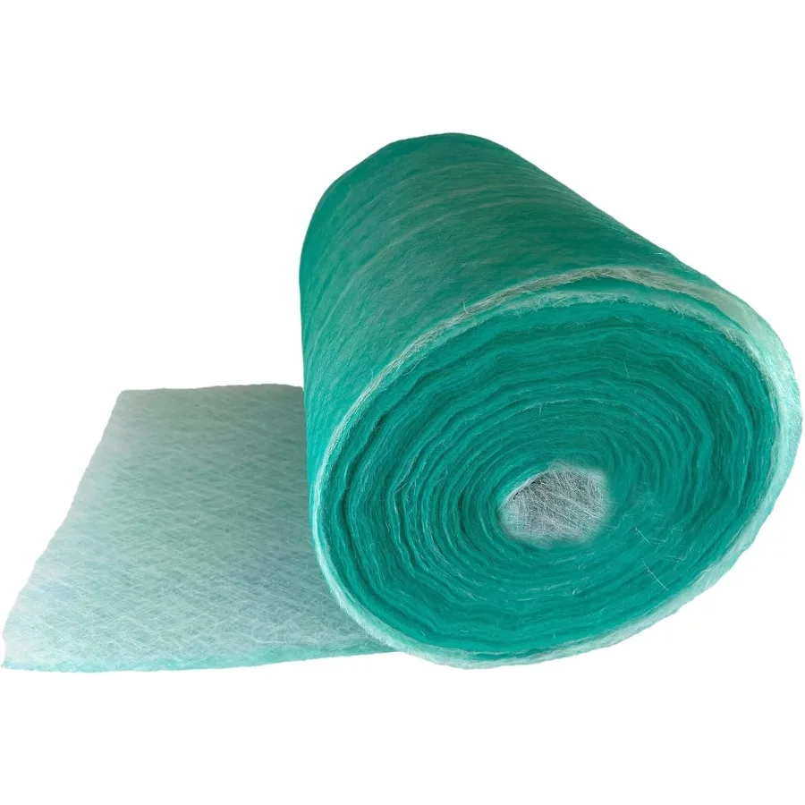 

Высокоэффективный рулонный фильтр из стекловолокна для выхлопной покрасочной камеры для промышленных распылительных кабин 30 x 300 футов, оптимизированный для Supe