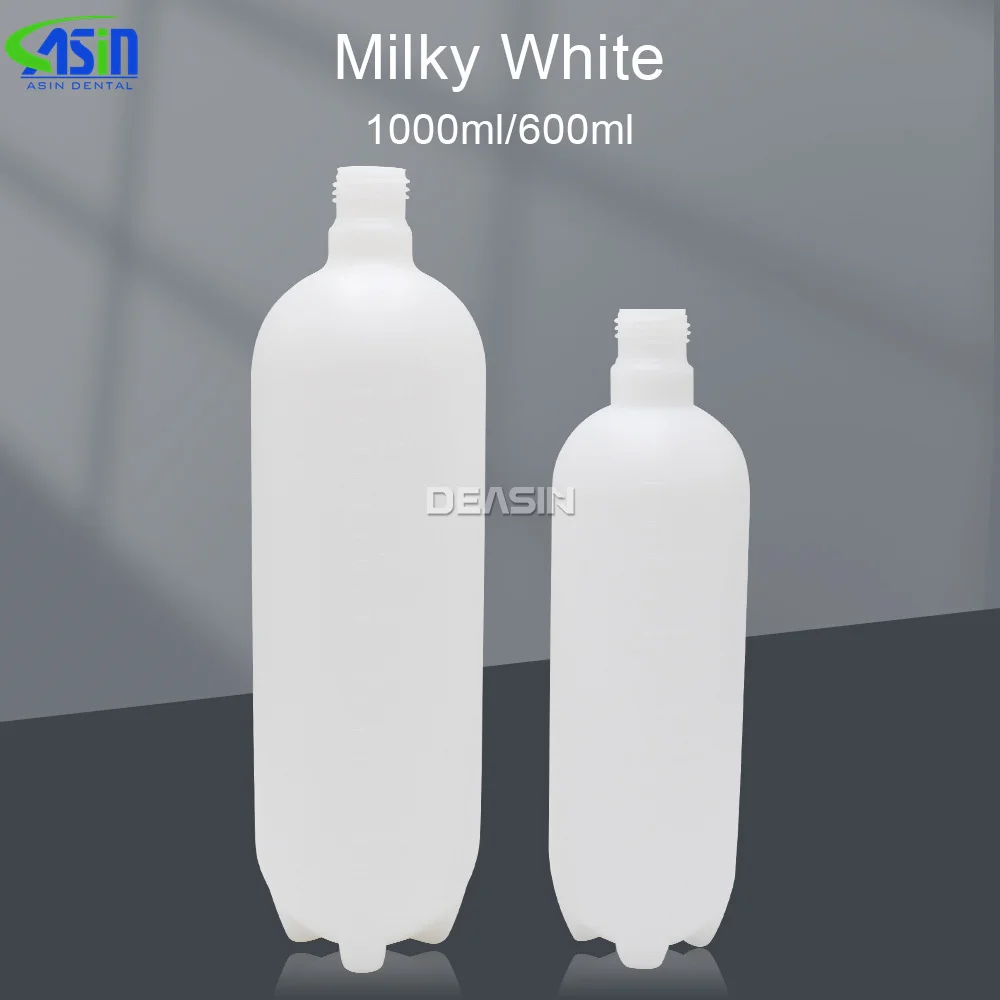 New Dental Water Storage Bottle 600ML/1000ML Turbine Integrated Machine Transparent Cap Tooth Unit Accessories With/Without Lid