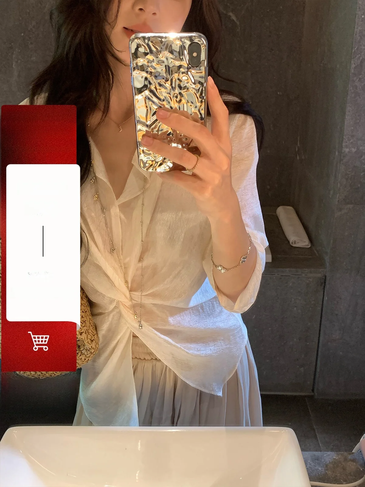 

Iceolloxy Slim Fit Texture Sensation — женская летняя рубашка с длинным рукавом, новая модель, высокое качество, модная деловая рубашка