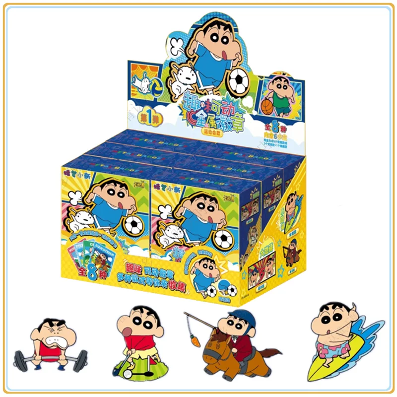 

KAYOU оригинальный карандаш Шин Чан аниме фигурка забавный металлический значок слепая коробка украшения коллекция игрушек подарки