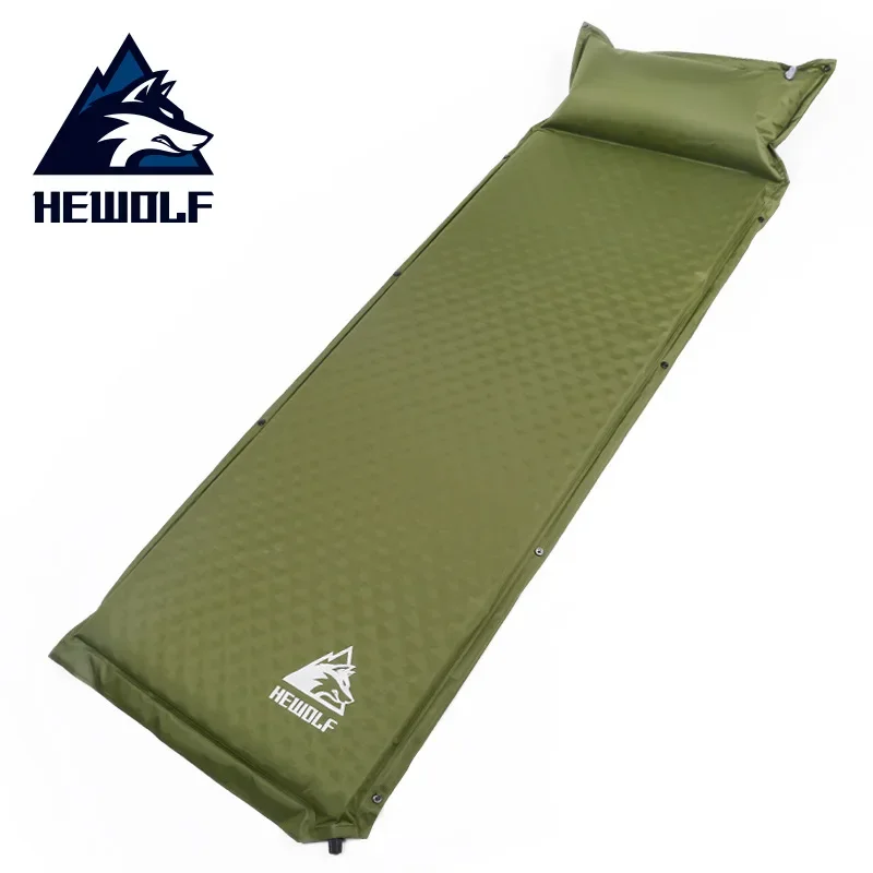 HEWOLF Outdoor 188*65*5cm Single Automatic Inflatable Cushion Pad Thickening Bed Mattress Camping Tent Lunch Moisture Proof Mат