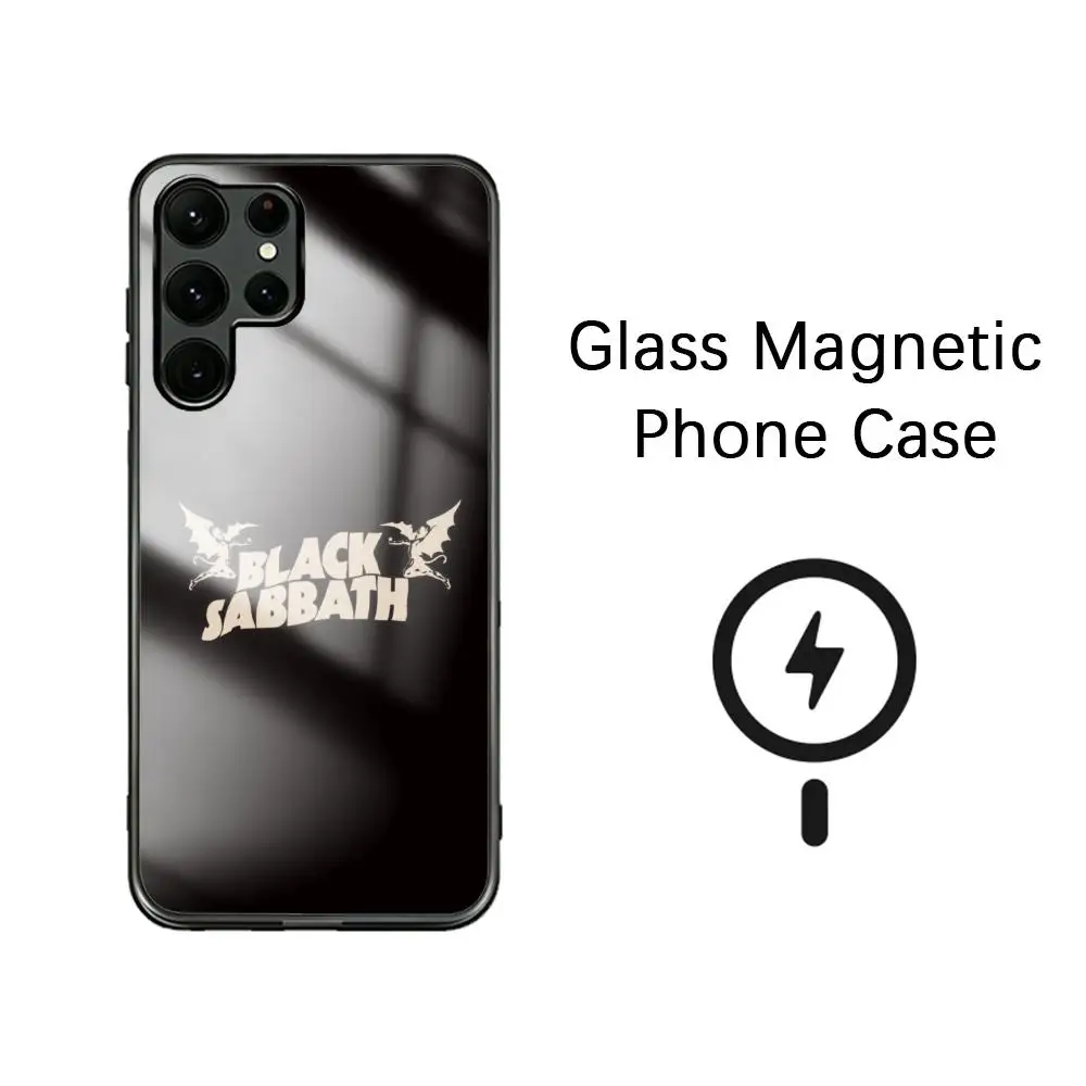 Hot Famous singer Back Sabbath Phone Case For Samsung S26 S25 S24 S23 S22 S21 S20 Plus Ultra Note20 Glass Magnetic Case