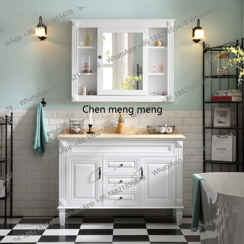 

American Style Bathroom Cabinets Modern Homestay Creative Bathroom Cabinets Luxury Wooden Home Furniture Gabinetti