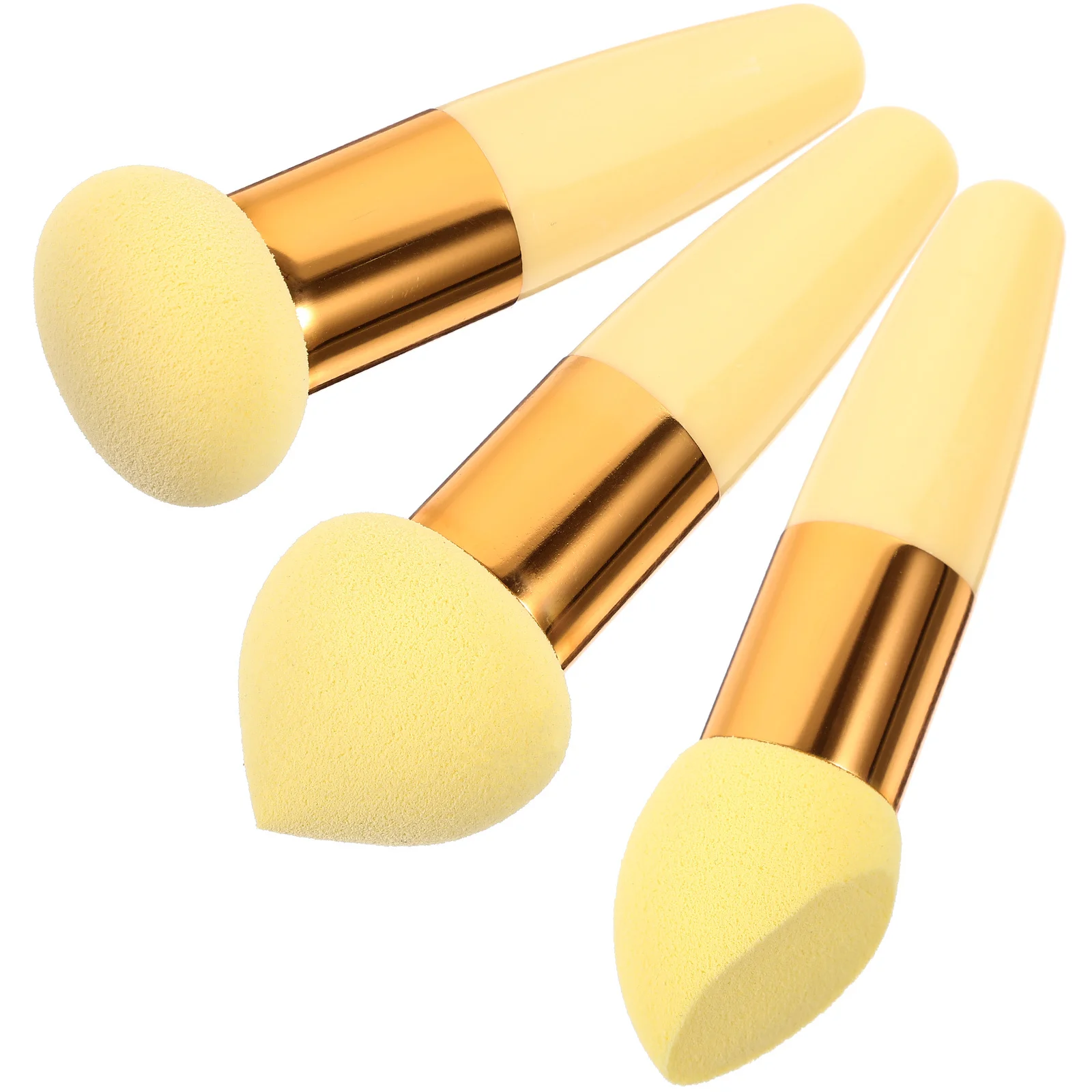 Bolígrafos de maquillaje de belleza, brochas de esponja para corrector de base de doble uso Premium, herramientas suaves y flexibles, 3 uds.