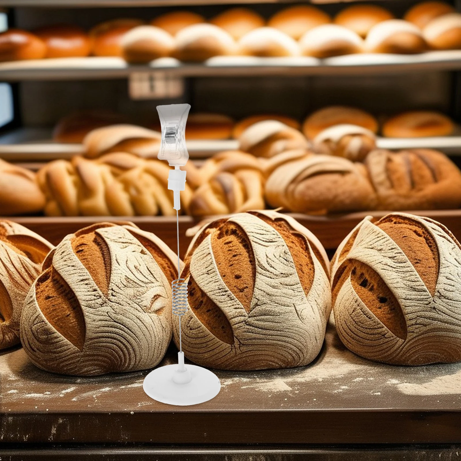 

6Pcs Clip-on Disc Label Holder Price Card Stand for Supermarket Retail Display Clear Sign Clips Practical Reusable Organizer