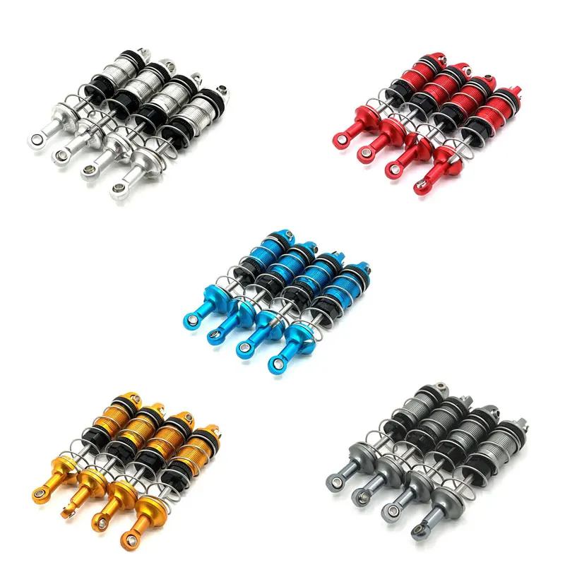 

Гидравлические амортизаторы MJX 16207 16208 16209 16210 H6, металлические, для радиоуправляемых машин 1/16, запчасти для тюнинга, масляные, 75 мм, 49 г