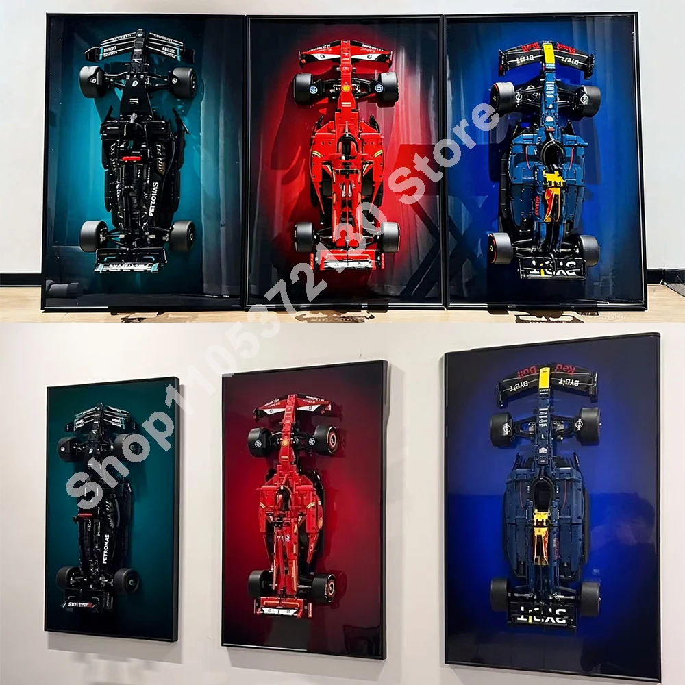 NEW Wall Mount Display for LEGO 42171 Mercedes-AMG F1 W14 E 42207 Ferrari SF-24 F1 42206 Red Bull Racing RB20 F1--Display Wall