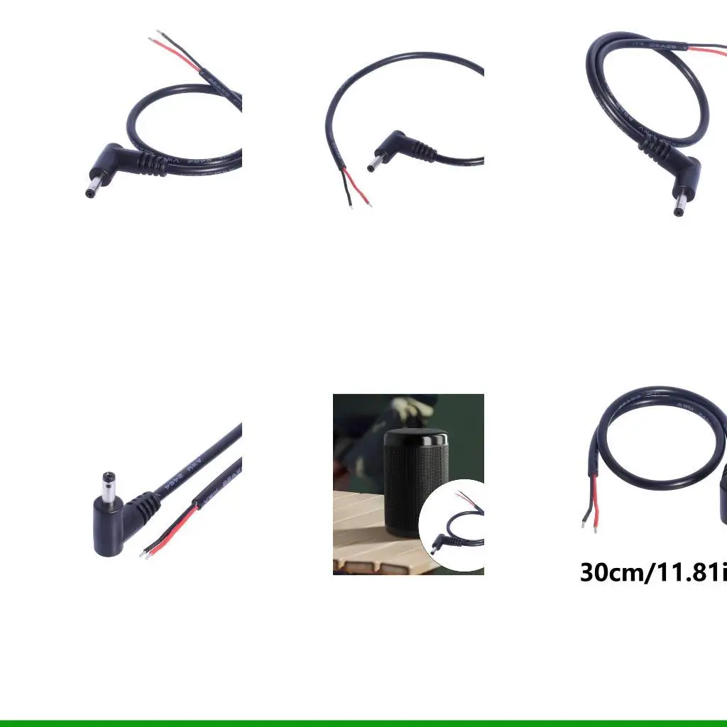 u55c الزاوية اليمنى المرنة 3.5x1.35mm الذكور سلك طاقة سلك سلك امتداد لشرائح LED ملحقات إلكترونية الملحقات الإلكترونية #1