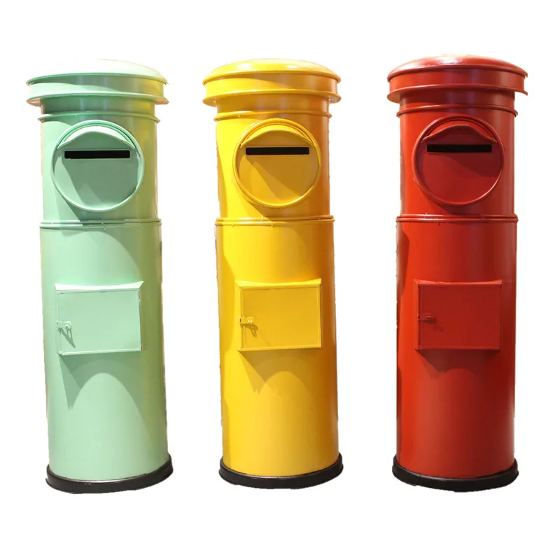 Customized Japanese mailbox mailbox wrought iron model handicrafts outdoor activities retro decoration European ornament