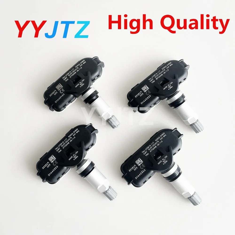 4Pcs Tire Pressure Monitor System Sensor 52933-3V600 529333V600 For Kia Hyundai Grandeur i40 Azera 433Mhz