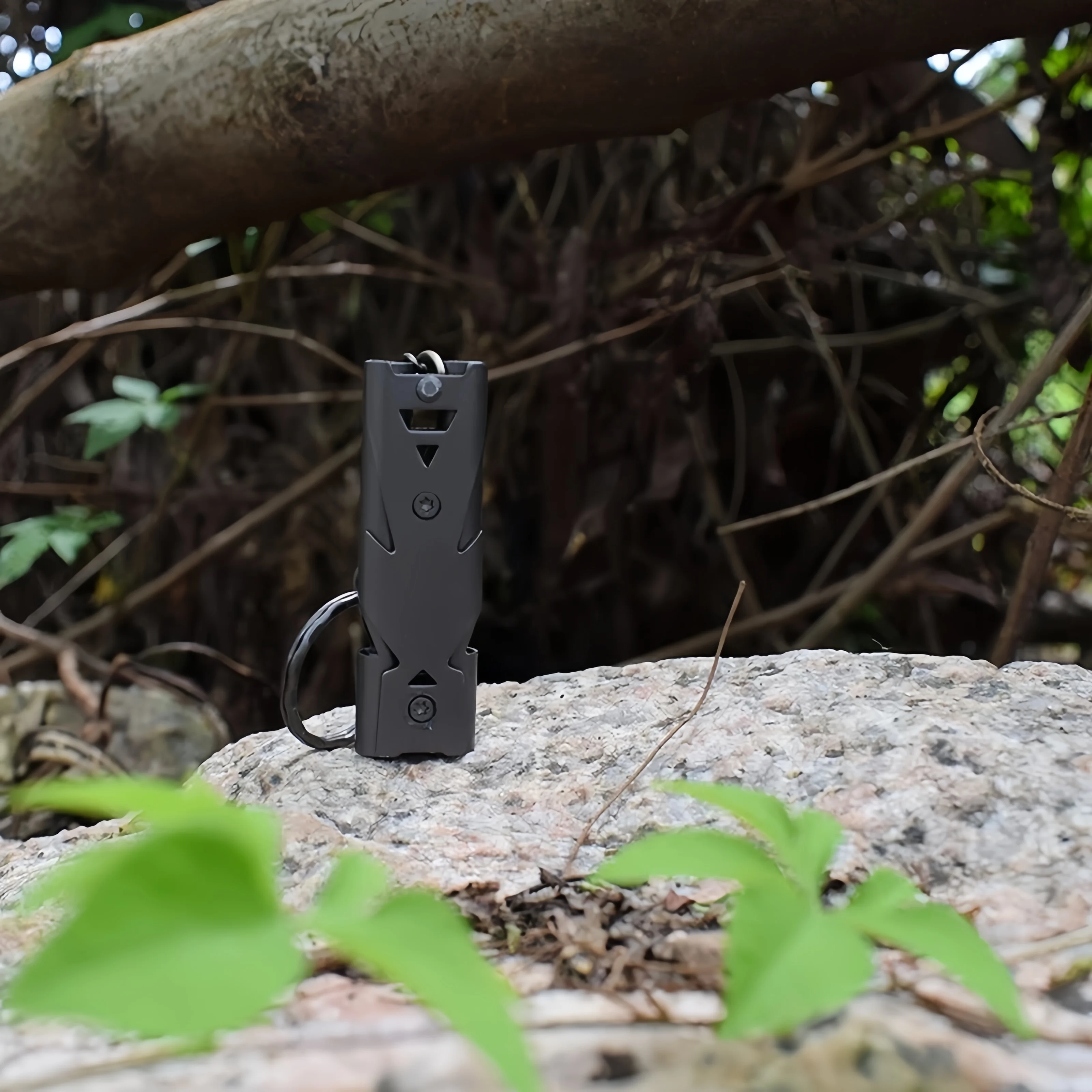 Survival Whistle Keychain Emergency Loud Safety Alarm for Outdoor Camping Hiking with Double Tube Design High Decibel Sound