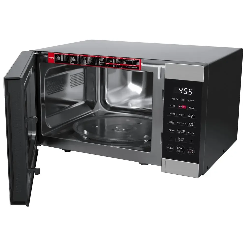 Convection Microwave 900W Stainless Steel 0.9 Cu ft 3-in-1 Multifunctional Oven New Technology Auto-Cook/Reheat Compact - Image 2