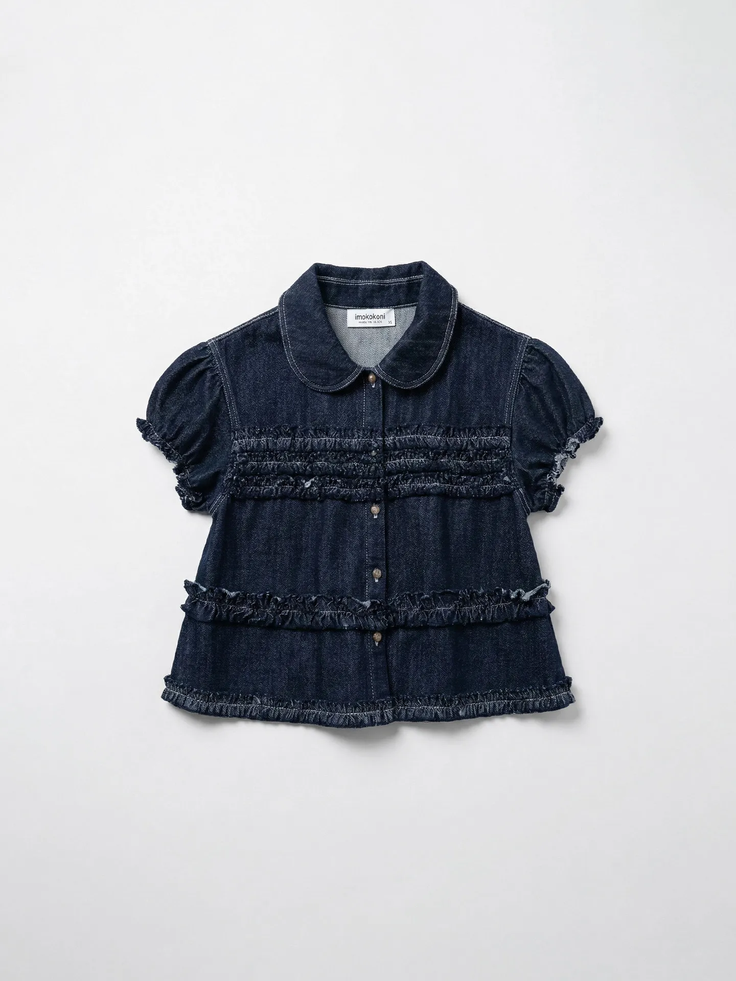 

Spring Awakening Shirt Sample Artistic Loose Fit Long Sleeve Cotton Knot Design Casual Women's Open Cardigan