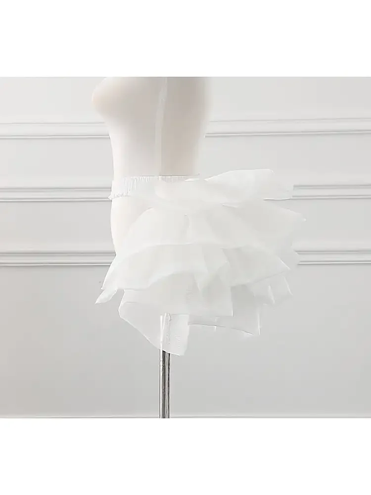 Women Lolita Skirt Support Violent Lift Buttocks Bell-shaped Rear Cosplay Lolita Daily Boneless Soft Yarn Adjustable 2024