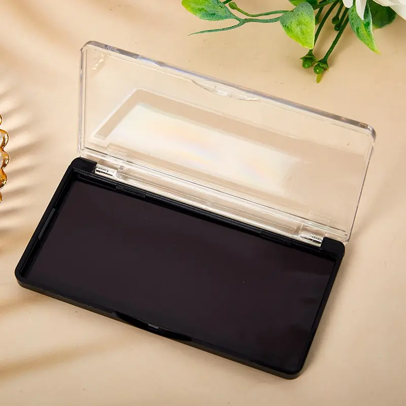 1pc Matte Preto Vazio Magnético Cosméticos Paleta Sombra Blush DIY Maquiagem Caixa Glitter Maquiagem Dispensing Box Beleza