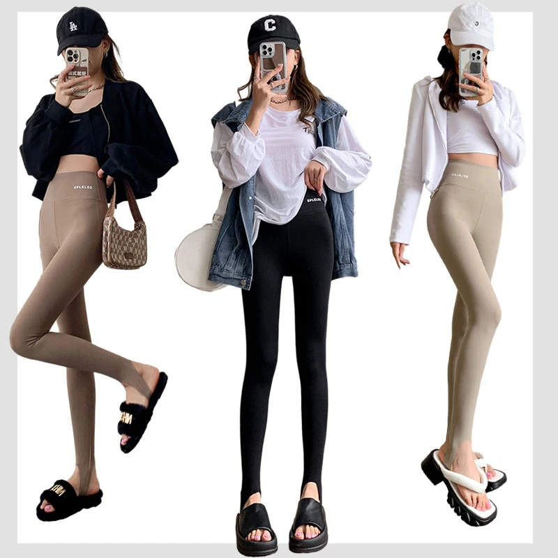 

Spring Style Outerwear Foot on High-waisted Women's Yoga Pants Slimming Toning Abdomen Seamless Tight Stirrup Leggings