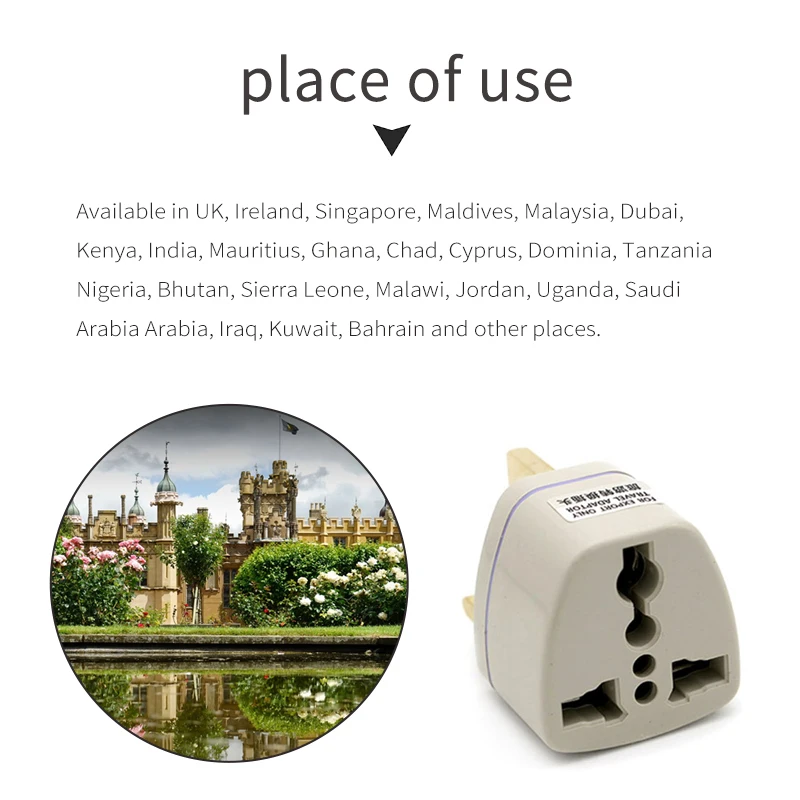 Convenient UK Plug Travel UK Maldor Malaysia AC Travel Conversion Universal Adapter Mobile Phone Charging Power Copper Core Plug