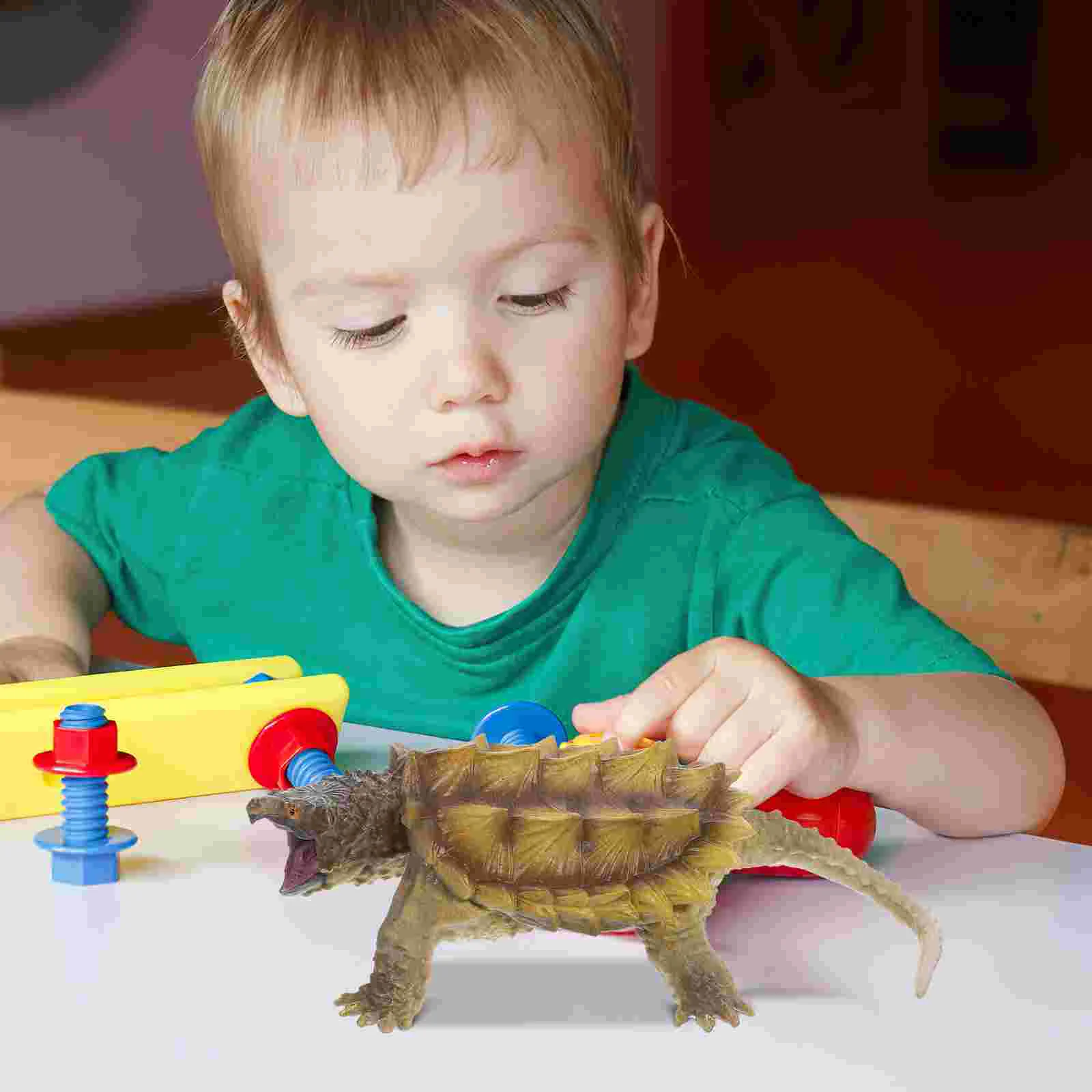 

Freshwater Snapping Turtle Kids Toys Plastic Lifelike Simulation Animal