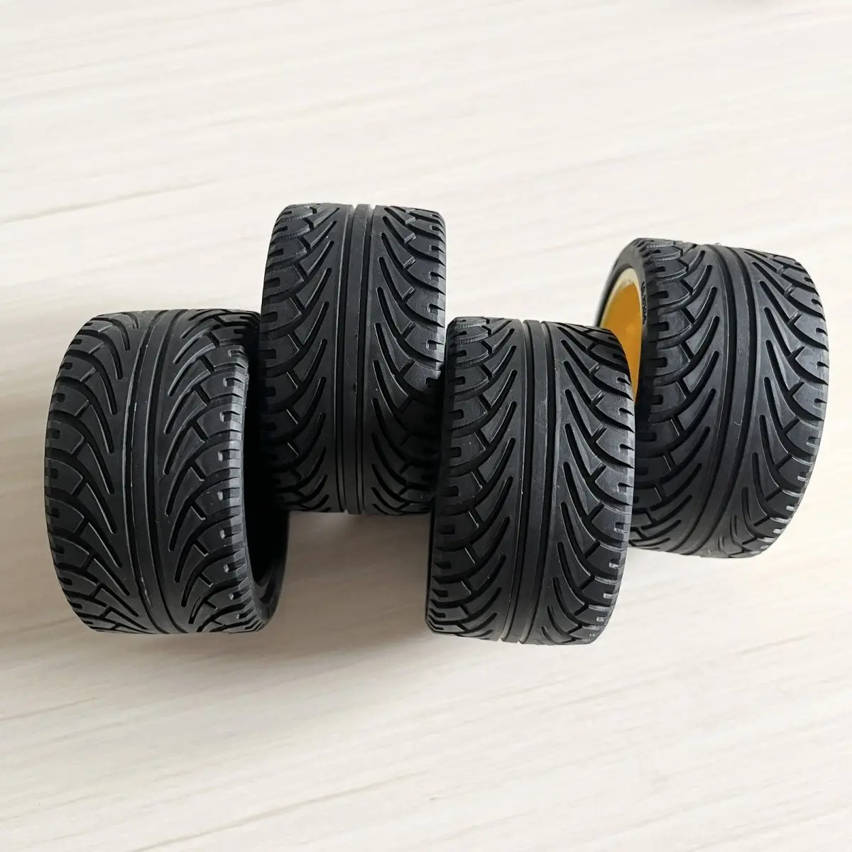 Pneu de voiture de sport 68.8mm x 36mm, pièces de moyeu, blocs de construction, jouets, 4 pièces