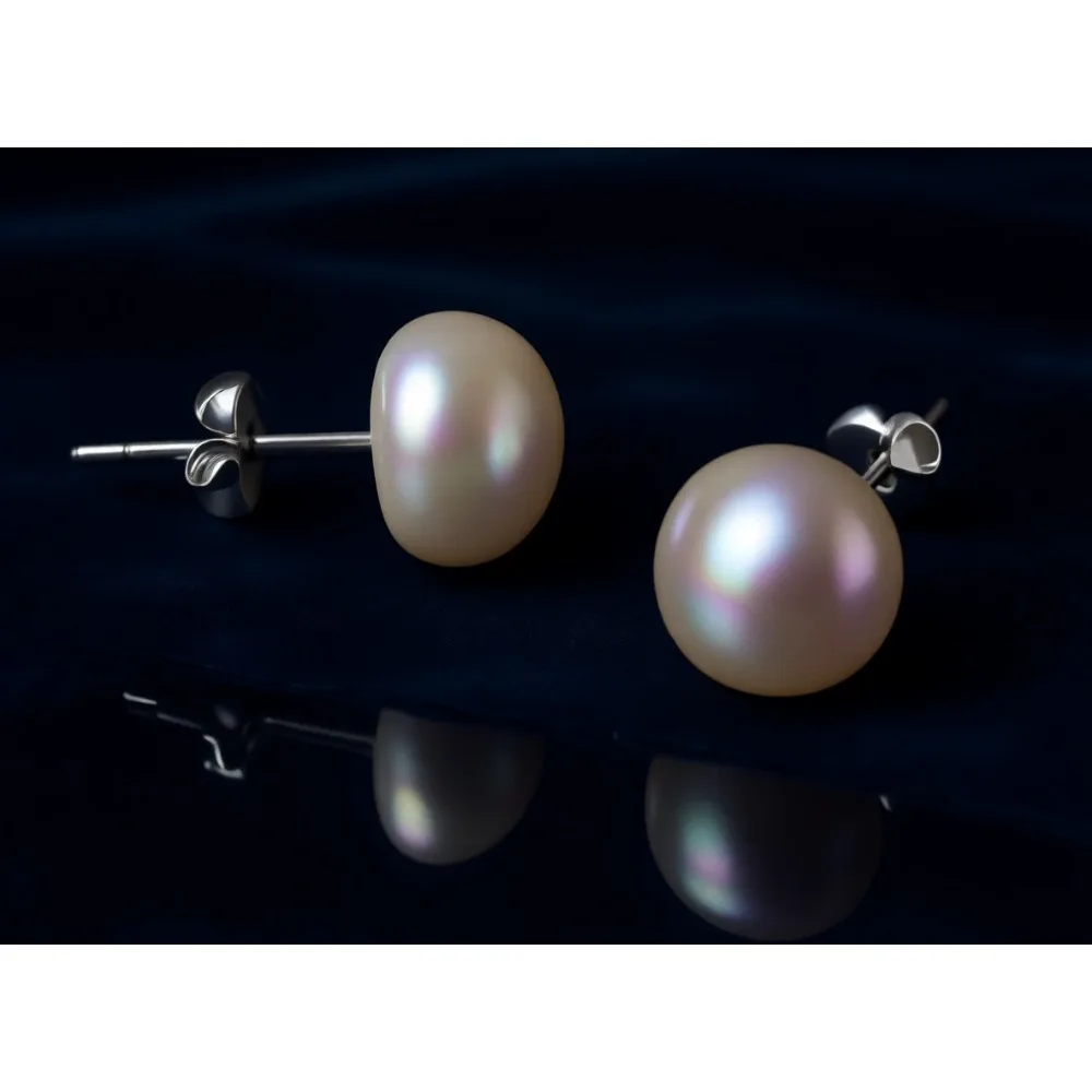 

Серьги-гвоздики с пресноводным жемчугом для женщин, высокое качество, классический дизайн