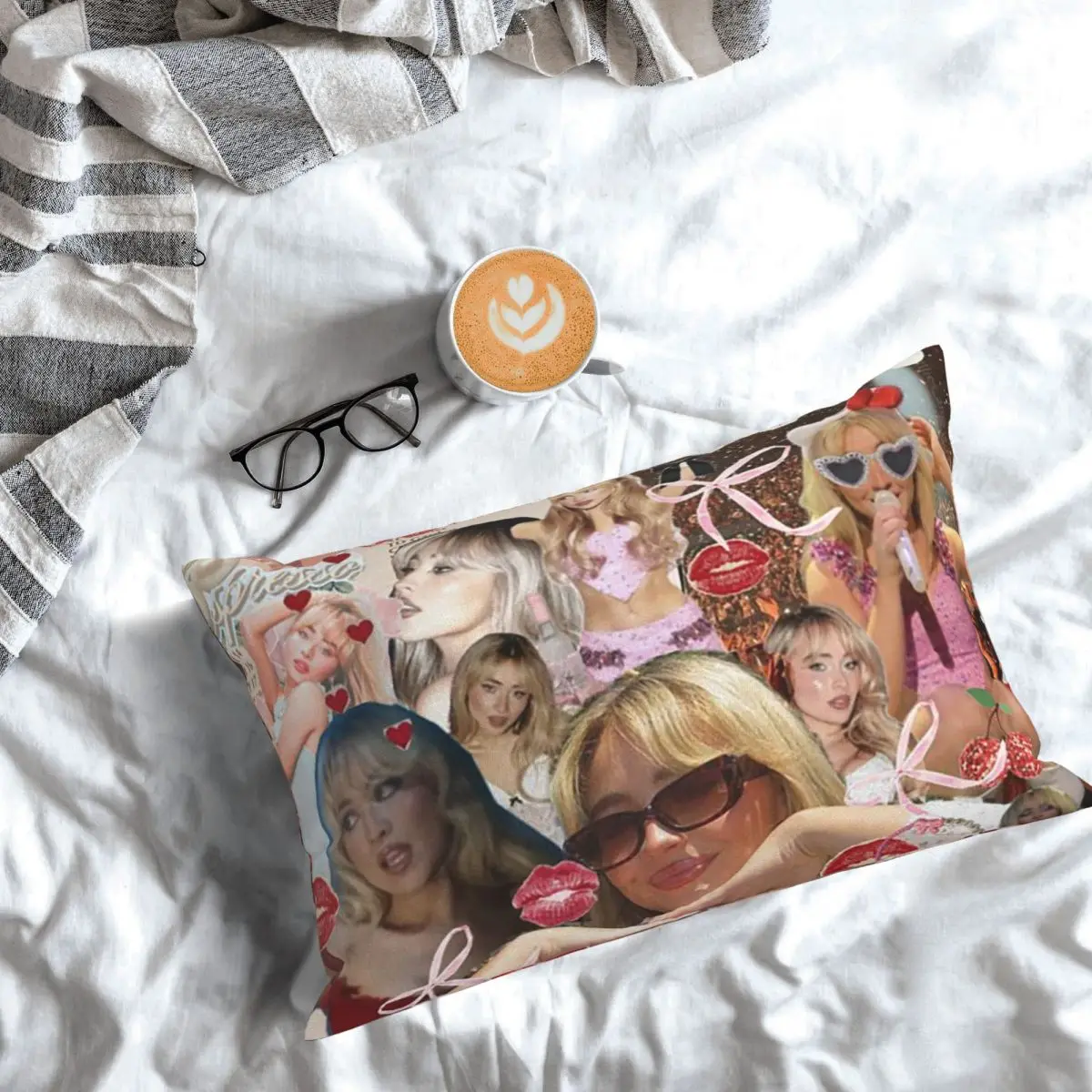 S-Sabrina Carpenter Album Singer Rectangle Pillowcase Cushion Cover Decor Bedroom Bed Home Comfort Throw Pillow