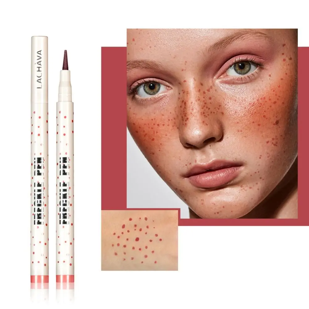 Makeup Supply Soft Freckles Pen Natural Waterproof Painting Freckles Stamp Lifelike Long Lasting Dot Spot Pen Women