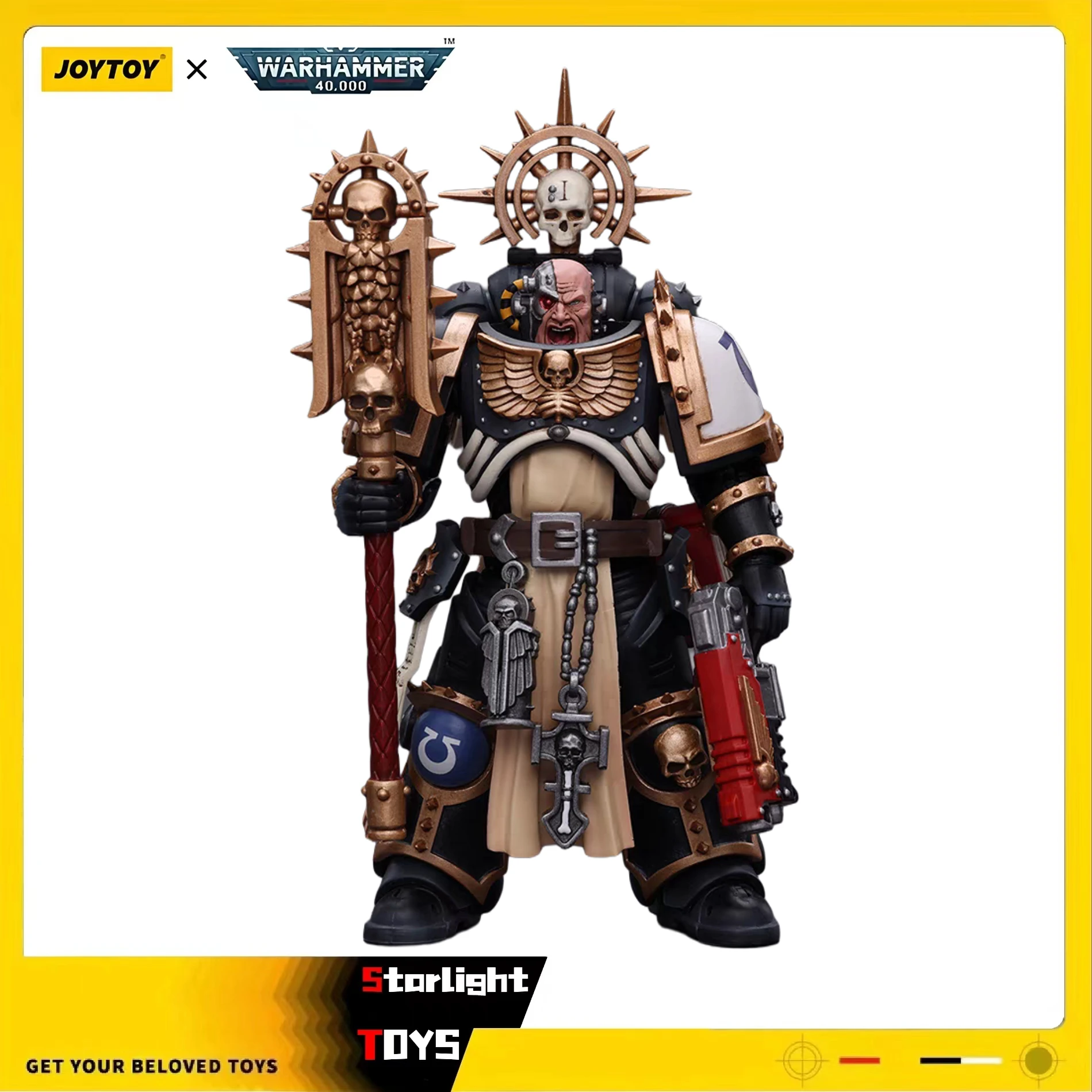 

JOYTOY 1/18 Action Figure Warhammer 40K Ultramarines Chaplain Indomitus Toys Model Collection Gifts