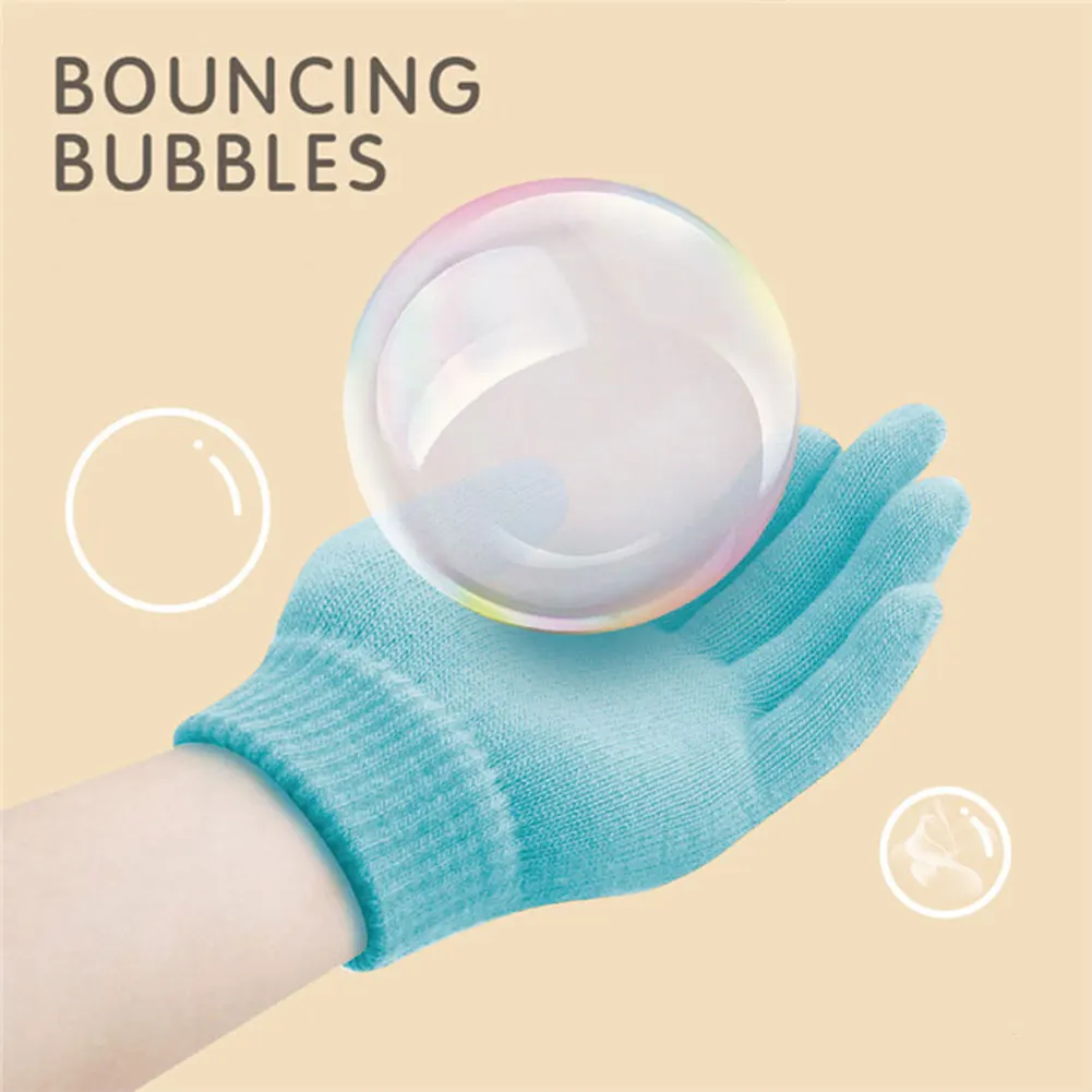 1 Juego de máquina de burbujas de Smog elástica con efecto de humo mágico, soplador de burbujas portátil, varita de niebla de burbujas elástica para regalo de cumpleaños para niños