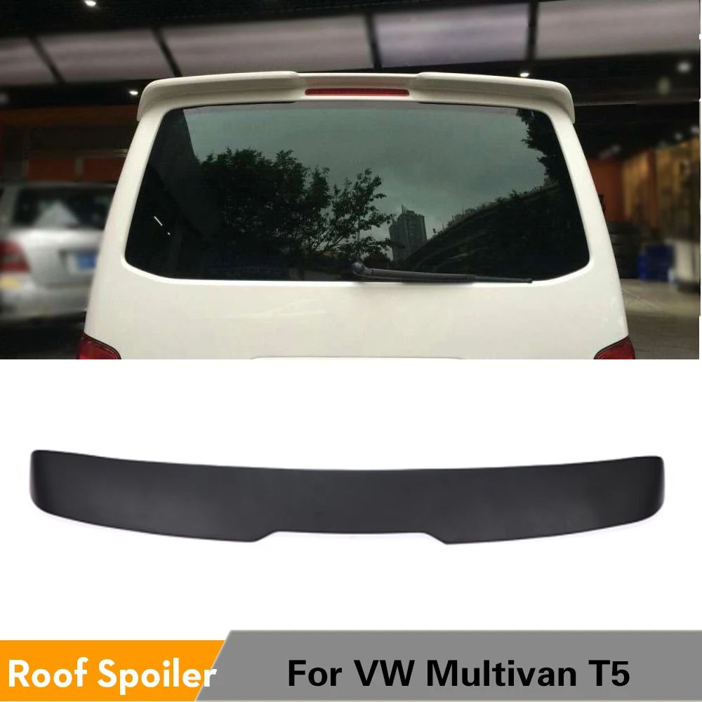 

Car Rear Roof Spoiler Boot Window Wing For Volkswagen VW Multivan T5 2012 - 2016 FRP Unpainted Black Primer Car Styling