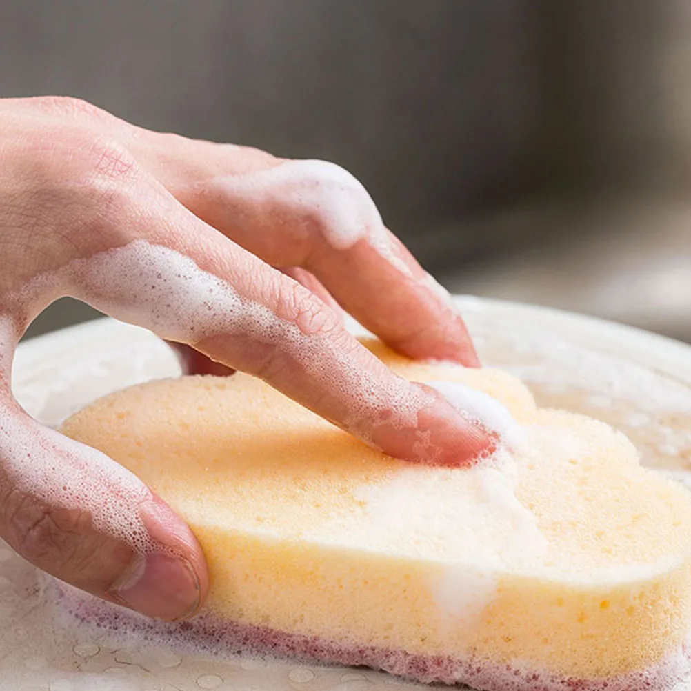 

12pcs Wipes Dish Creative Sponge Scrubber Pads Durable Safe Home Use Practical Cleaning Sponge Kitchen Creative