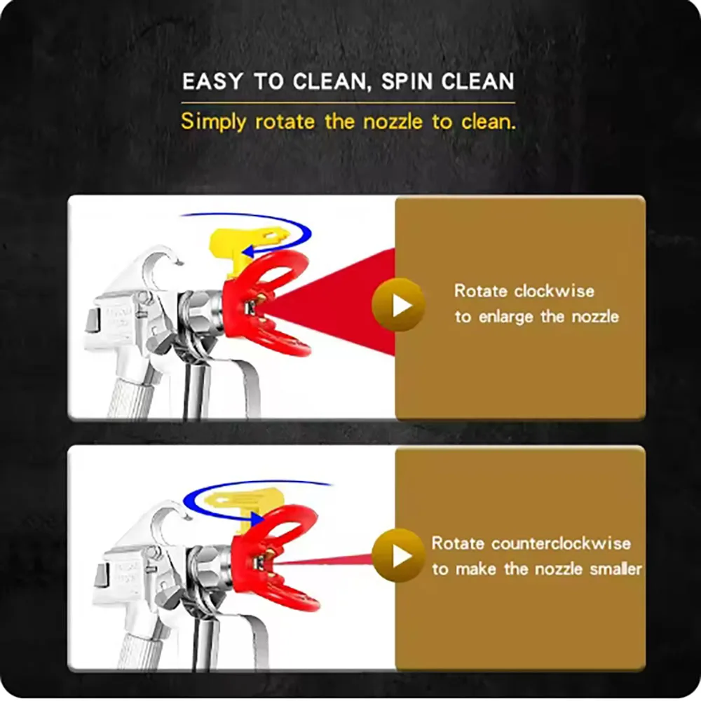 Spray Tip For Various Spraying Useful Reversible Tungsten Steel Paint Spray Tip Nozzle Home Garden Tool Paint Spray Tip Nozzle