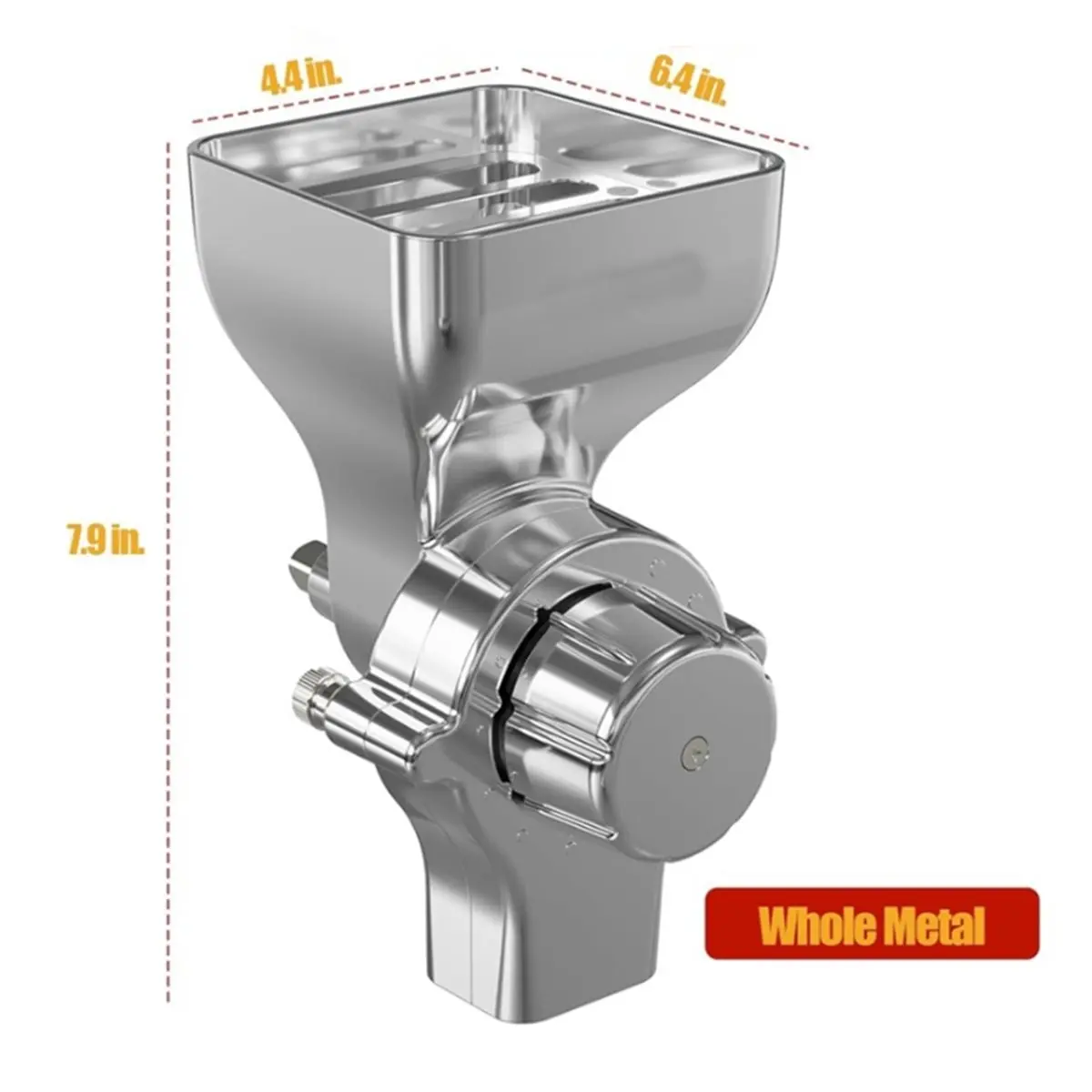 

【AT48】 NEW Grain Mill Attachment Fit for Stand Mixer,12-Level Adjustable Flour Mill Grain Grinder for