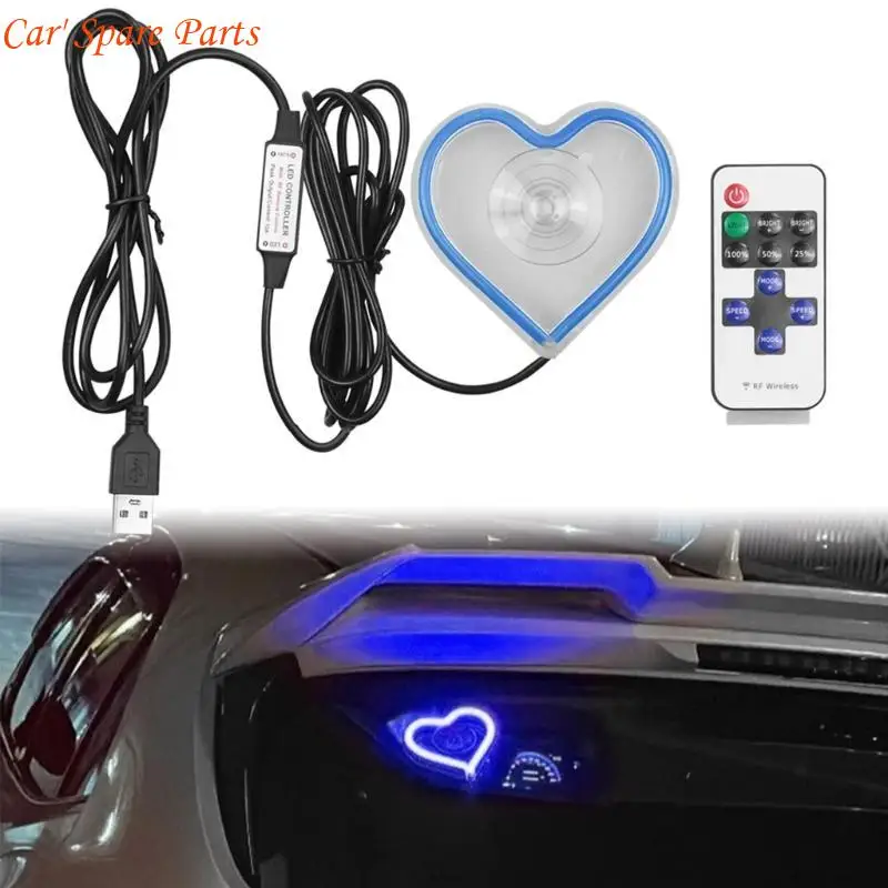 

Y4UA светодиодный светильник высокой яркости в форме сердца для автомобиля, универсальный комплект ламп с низким потреблением